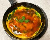 オープンオムレツ⑨にら玉あんかけ作り方9写真