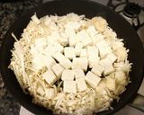 木綿豆腐とエノキダケのすき煮丼作り方3写真