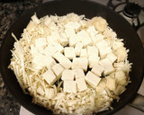 木綿豆腐とエノキダケのすき煮丼作り方3写真