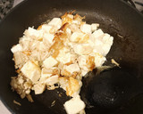 木綿豆腐とエノキダケのすき煮丼作り方4写真
