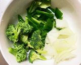肉無チクワクリーミー味噌キムチ味野菜炒め作り方6写真