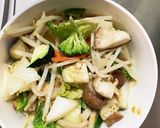 肉無チクワクリーミー味噌キムチ味野菜炒め作り方15写真