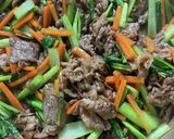 牛肉と小松菜のオイスターソース炒め作り方7写真