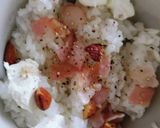 パリのアーモンドベーコン☆お花見おにぎり作り方2写真