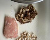 椎茸鶏そぼろ丼作り方1写真