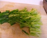 中華風　◆　水菜のおひたし作り方1写真