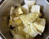 パンチェッタと白菜のコンソメパスタ作り方3写真