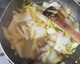 パンチェッタと白菜のコンソメパスタ作り方7写真
