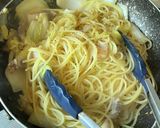 パンチェッタと白菜のコンソメパスタ作り方9写真