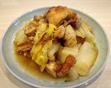 鶏モモ肉と白菜のバター醤油蒸し焼き作り方7写真