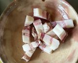 パンチェッタと白菜のコンソメパスタ作り方2写真
