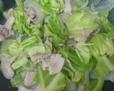 豚こまとキャベツの旨塩炒め作り方5写真