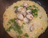 縮まない。ワンパン・牡蠣のパスタ作り方13写真