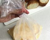 袋でフレンチトースト　フランスパン作り方3写真