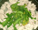✿菜の花と豚肉のジューシー焼き✿作り方5写真