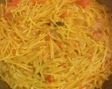ムール貝と菜の花のパスタパエリア作り方14写真
