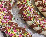 お祭りチョコバナナ＊バナナホイップサンド作り方3写真