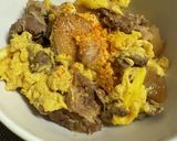 【リメイク】豚バラ大根と卵で簡単豚丼作り方7写真