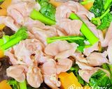 青菜とｷｸﾗｹﾞの中華炒め作り方3写真