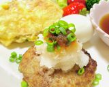 おろしハンバーグメインの夕飯おかず作り方1写真