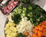 南ドイツ家庭の残り野菜のスープ作り方1写真