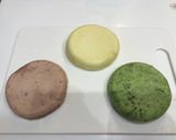卵なし 一歳誕生日＆初節句ひし餅風ケーキ作り方5写真