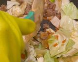 ロールキャベツをイメージしたスープパスタ作り方4写真