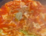ロールキャベツをイメージしたスープパスタ作り方6写真