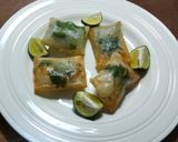 美味しいおつまみ　蕗の薹の一口春巻き作り方8写真