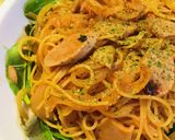 魚肉ソーセージで作る★ナポリタン風パスタ作り方4写真