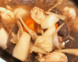 ササミ牛蒡大根こんにゃく豆腐の和風煮込み作り方5写真