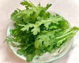 素朴な香り♪春菊のポン酢和え作り方1写真