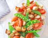 華やか♪スナップエンドウとトマトのサラダ作り方6写真