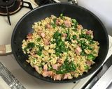 ベーコンと菜の花のたまごチャーハン作り方9写真