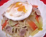 セロリと豚肉のトロトロ焼きそば作り方5写真
