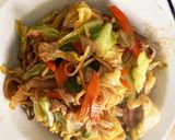 お一人様☆市販の焼きそばさっぱり中華風！作り方1写真