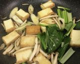 厚揚げと木の子と小松菜のオイスター煮作り方5写真