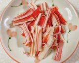 水菜とカニカマの和え物作り方4写真