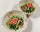 水菜とカニカマの和え物作り方7写真