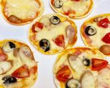 調理実習　餃子の皮ピザ作り作り方5写真