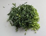 栄養満点☆ソフトケールの菜飯。作り方1写真