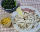 きのことほうれん草の洋風きんぴら作り方1写真