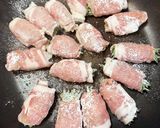 長芋とミニトマトの豚肉巻き♡大葉風味♪作り方3写真