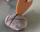 割れないクッキー生地で脚付きメロンパン作り方29写真