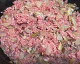 丁寧な作り方♡舞茸入りミートソースパスタ作り方4写真