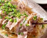 【楽めし】豚ともやしの胡麻ドレぽん酢作り方4写真