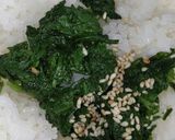 春を感じる春菊ご飯 麺つゆで美味しく作り方1写真