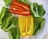 幼児食 パプリカとピーマンのきんぴら風作り方7写真