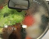 野菜たっぷりミルク味噌汁作り方2写真