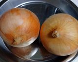簡単焼き玉ねぎスープ　スライスチーズのせ作り方1写真